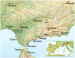 Landkarte von Andalusien Landkarte von Andalusien