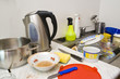 chaos in a kitchen