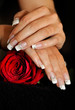 hands with long fingernails