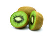 kiwi fruit on white