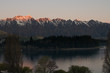 sunset on remarkables