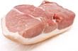 Raw Christmas ham joint