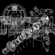 Vektor: technical drawing technical drawing