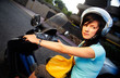 woman on the bike