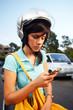 woman on the bike