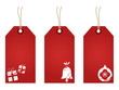 red christmas tags red christmas tags