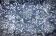 Grungy denim with faded floral effect Grungy denim with faded floral effect