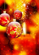 Weihnachtskugel - Hintergrund mit Kerze