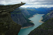 Picturesque Norway landscape.Trolltunga