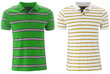 Front of the clean striped T-Shirts (Polo).
