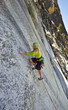 Male rock climber.