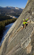 Female rock climber.