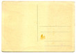 back side of an antique post card