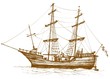Vintage sailboat