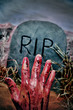 Halloween grave