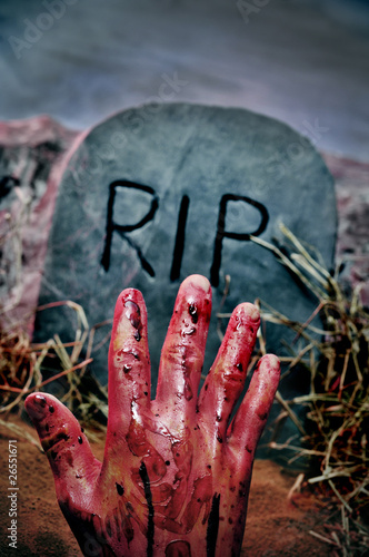 Photo: Halloween grave Halloween grave