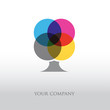 logo entreprise, imprimeur, arbre