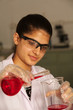 female laboratory assistant