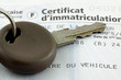 clé voiture d'occasion sur carte grise