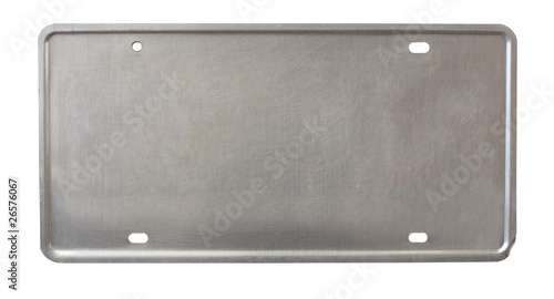 Photo: license plate back license plate back