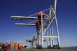 Gruas en puerto de contenedores