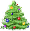 Christmas tree vector image Christmas tree vector image