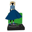 50's Girl Illustration Silhouette 50's Girl Illustration Silhouette