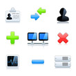 Vector computer icon set Vector computer icon set