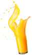 orange juice splash