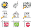 Vector real estate icons. Part 3