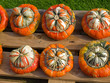 Photo: Colorful pumpkins for Halloween Scary Jack Colorful pumpkins for Halloween Scary Jack