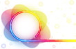 Rainbow Circle Border with Sparkles and Swirls. Rainbow Circle Border with Sparkles and Swirls.