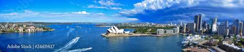 Photo: Panorama of Sydney Harbor. Sydney, Australia Panorama of Sydney Harbor. Sydney, Australia