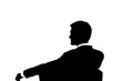 Illustration: Silhouette of a businessman Silhouette of a businessman