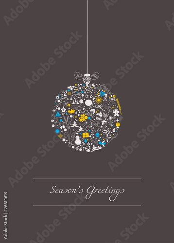 Vektor: stylized christmas ball stylized christmas ball