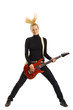 headbanging rock girl headbanging rock girl