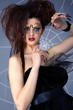 spider girl and web