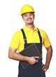 smiling manual worker