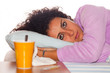 Young Sick Woman Lie on the Bed