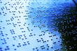Plain Braille Page Macro with blue toned Plain Braille Page Macro with blue toned