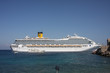 Photo: Cruise ship on the coast Cruise ship on the coast