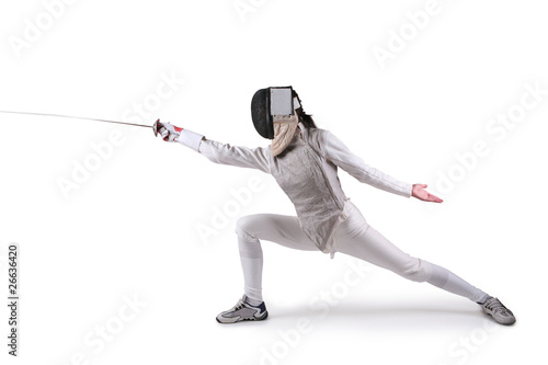 Photo: Female fencer Female fencer