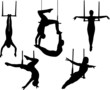 trapeze silhouette vector trapeze silhouette vector