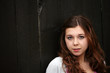 young teen girl outside