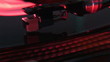 Close up of a disc turning on a mixer during a party