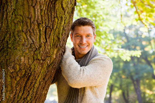 Photo: autumn man autumn man