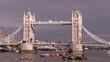 Footage of London bridge during the day