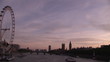 Panorama of London at sunrise