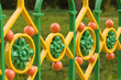 Colorful architectural fence Colorful architectural fence