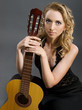 girl with guitar girl with guitar